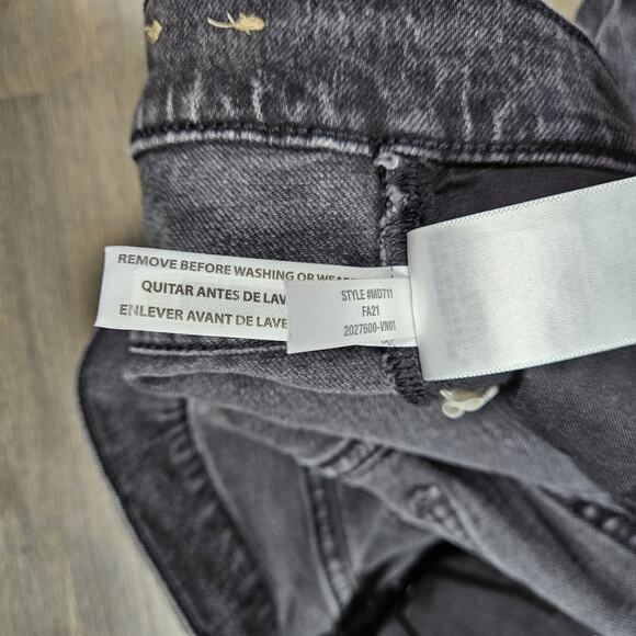 Madewell Perfect Vintage Jean Women’s 32 High Rise Tapered Washed Black Denim - Picture 7 of 15